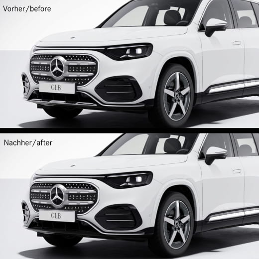 Modanatura paraurti Night package GLB EQ X244 AMG Line Original Mercedes-Benz | Zierleiste-unten-Night-Stoßstange-X244