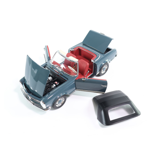Modellino auto 1:18 230 SL Pagoda W 113 cabriolet grigio-blu originale Mercedes-Benz | B66040681