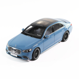 Modelo de coche 1:18 Clase S berlina larga V223 MANUFAKTUR azul vintage sólido Original Mercedes‑Bz
