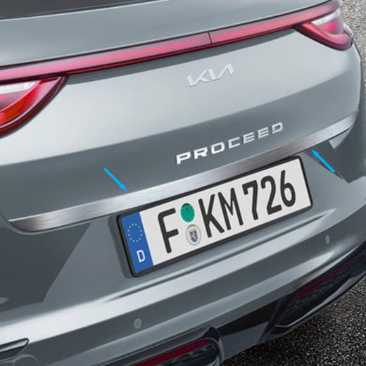 Moldura trasera de acero inoxidable cepillado Kia ProCeed CD Original Kia | J7491ADE20BR