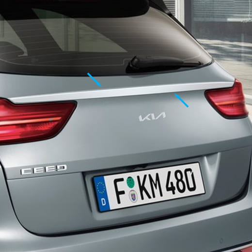 Moldura trasera de acero inoxidable cepillado Kia Ceed Sportswagon CD original Kia | J7491ADE10BR