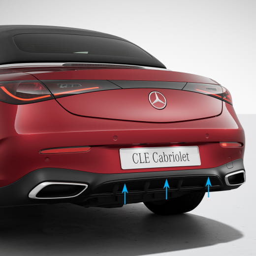 Moldura paragolpes trasero Night paquete CLE A236 Cabrio Original Mercedes-Benz | A2368858001-A236