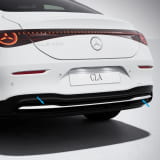 Moldura paragolpes trasero CLA C178 cromada original Mercedes-Benz