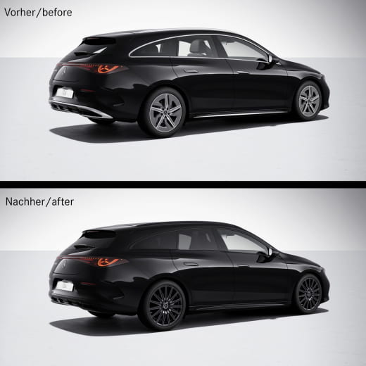 Molduras de ventana CLA X178 negras originales Mercedes-Benz | Zierleisten-Night-X178
