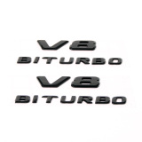 Logo voiture AMG V8 Biturbo noir pour aile d’origine Mercedes-Benz