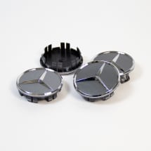 Mercedes-Benz Naafdoppen set himalaya grijs diameter 66,8mm | A0004003800 7756