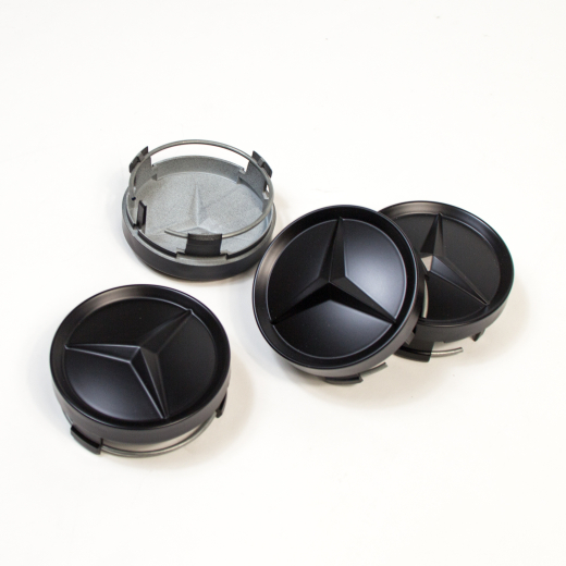 Originele Mercedes-Benz naafdoppen mat zwart | A46140001259007-B