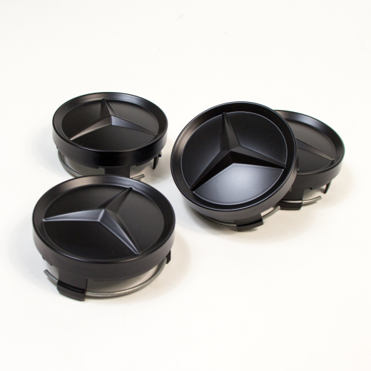 Originele Mercedes-Benz naafdoppen mat zwart | A46140001259007-B