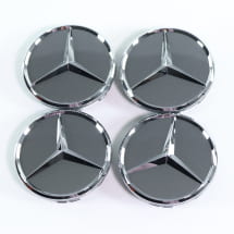Naafdoppen set Tremolitgrau 66,8 mm Original Mercedes-Benz | A0004003800 9130