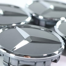 Naafdoppen set Tremolitgrau 66,8 mm Original Mercedes-Benz | A0004003800 9130