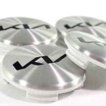 Naafdoppen set zilver 50mm nieuw logo origineel KIA | 66400ADE91SIA-Set
