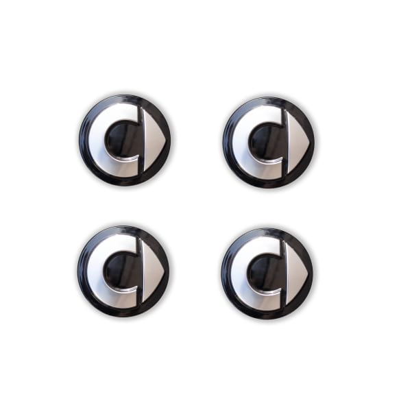 Smart Naafdoppen #1 #3 #5 zwart zilver Original Smart