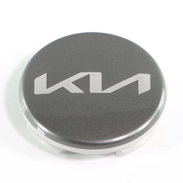 Nabendeckel Satz bicolor gunmetal 50mm neues Logo Original KIA | 66400ADE91BCA-Set
