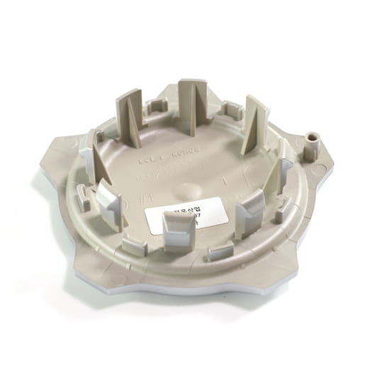 Nabendeckel Satz Schwarz glänzend mit silbernem Rand Original KIA | 52960Q5SS0-Set