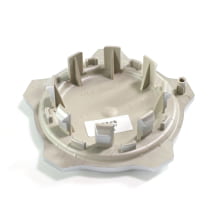 Nabendeckel Satz Schwarz glänzend mit silbernem Rand Original KIA | 52960Q5SS0-Set