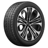 Llantas de verano 19 pulgadas Clase E W214 S214 negro 5 radios Original Mercedes-Benz Continental