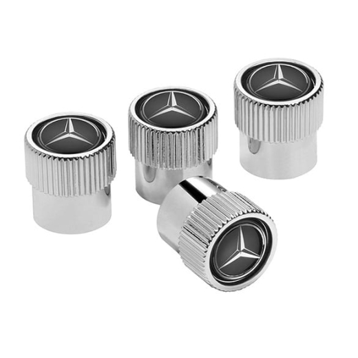 Juego de tapones decorativos de válvula 4 piezas negro Original Mercedes-Benz | B66472002