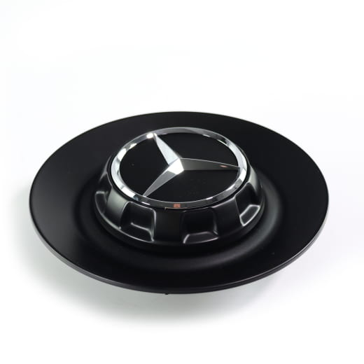 Tapacubos AMG, cubierta para llanta forjada AMG GT C190 negro mate Original Mercedes-Benz | AMGGT-black-Nabendeckel