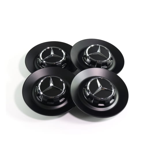 Tapacubos AMG, cubierta para llanta forjada AMG GT C190 negro mate Original Mercedes-Benz | AMGGT-black-Nabendeckel