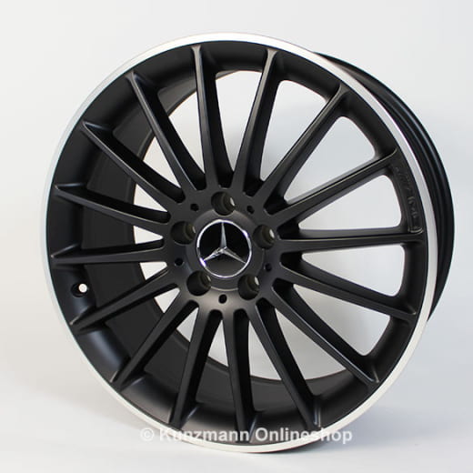 Juego de llantas AMG 19 pulgadas | A-Klasse W176 | Styling V / 5 del A45 AMG | negro con borde plateado | A17640105027X36-A