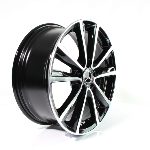 Original Mercedes-Benz CLA-Klasse W117 | Juego de llantas de 5 radios dobles de 18 pulgadas | negro/brillante | A24640106007X23-CLA
