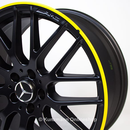 Juego de llantas AMG A 45 19 pulgadas Yellow Night Edition Clase A W176 Original Mercedes-Benz | A17640109009Y43-A45