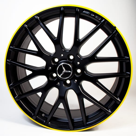 Juego de llantas AMG A 45 19 pulgadas Yellow Night Edition Clase A W176 Original Mercedes-Benz | A17640109009Y43-A45