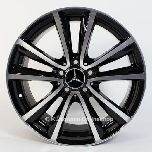 Original Mercedes-Benz Clase B W246 | Juego de llantas 18 pulgadas | negro/brillante | A24640106007X23-B
