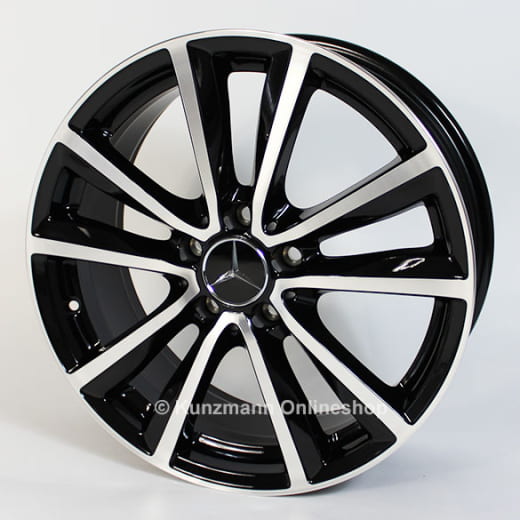 Original Mercedes-Benz Clase B W246 | Juego de llantas 18 pulgadas | negro/brillante | A24640106007X23-B
