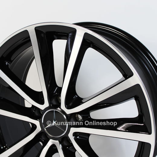 Original Mercedes-Benz Clase B W246 | Juego de llantas 18 pulgadas | negro/brillante | A24640106007X23-B
