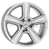 Llantas Mercedes en diseño de 5 radios para la Mercedes Clase C W204