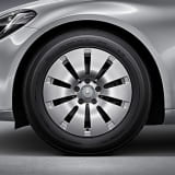 Juego de llantas Mercedes-Benz de 16 pulgadas Clase C W205, rueda de 10 agujeros, plateado vanadio