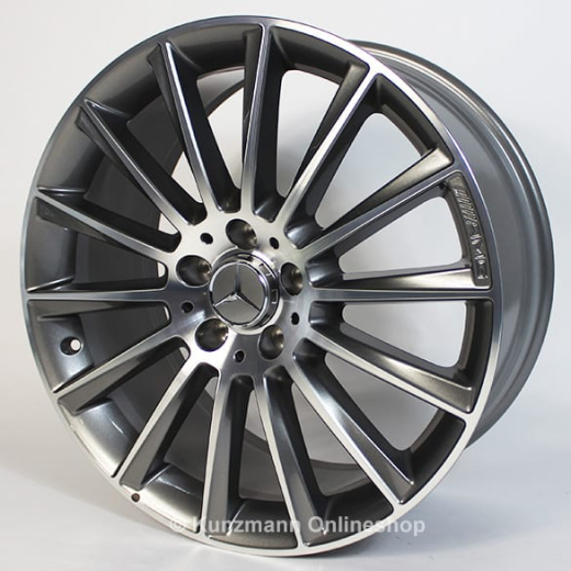 Juego de llantas C 43 AMG 19 pulgadas Mercedes-Benz Clase C W205 rueda multirradio titanio gris | A20540154/66007X21-Satz