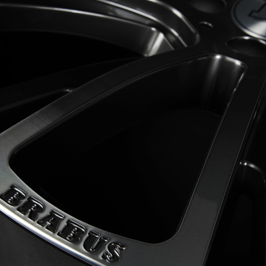 Juego de llantas Brabus 19 pulgadas Monoblock R liquid titanium smoked anthrazit completamente pulidas diseño de 5 radios dobles C-Klasse W205 | Mono-R-205