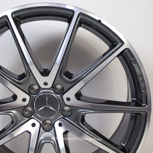 Llantas AMG de 5 radios dobles 20 pulgadas Clase S W222 original Mercedes-Benz gris | A2224014000/4100-7X21