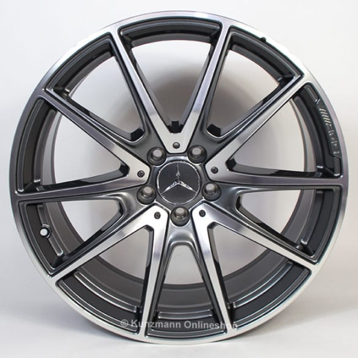 Llantas AMG de 5 radios dobles 20 pulgadas Clase S W222 original Mercedes-Benz gris | A2224014000/4100-7X21