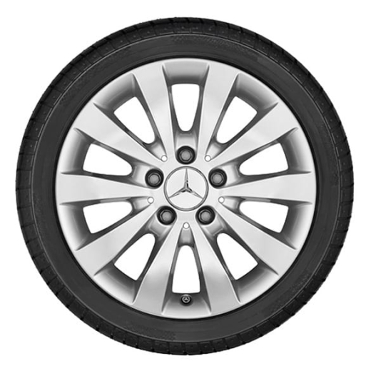 Juego de llantas de 16 pulgadas | 10 radios | Mercedes-Benz V-Klasse | plata | A44740103017X45-Satz