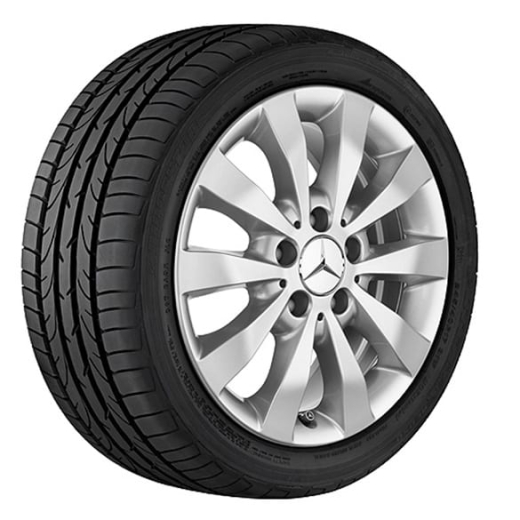 Juego de llantas de 16 pulgadas | 10 radios | Mercedes-Benz V-Klasse | plata | A44740103017X45-Satz