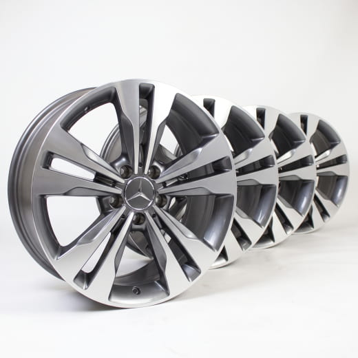 Juego de llantas original Mercedes-Benz de 18 pulgadas | Clase E W212 | gris Himalaya | A21240157027X21-Satz