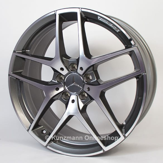 Juego de llantas AMG de 5 radios dobles 19 pulgadas GLA X156 original Mercedes-Benz | A15640130007X21-AMG-Satz