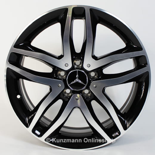 Juego de llantas Mercedes-Benz de 18 pulgadas | GLA X156 | rueda de 5 radios dobles | negro | A15640101007X23-GLA