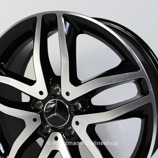 Juego de llantas Mercedes-Benz de 18 pulgadas | GLA X156 | rueda de 5 radios dobles | negro | A15640101007X23-GLA