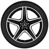 Juego de llantas AMG de 19 pulgadas Mercedes-Benz GLA X156 rueda de 5 radios negra