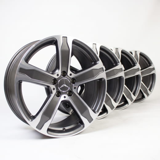 Juego de llantas de 5 radios | 19 pulgadas | GLA X156 | Original Mercedes-Benz | gris tremolit | A15640103007X44-GLA
