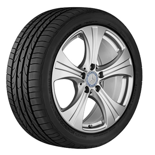 Juego de llantas de 18 pulgadas de 5 radios GLC X253 C253 original Mercedes-Benz | A25340108007X45-Satz