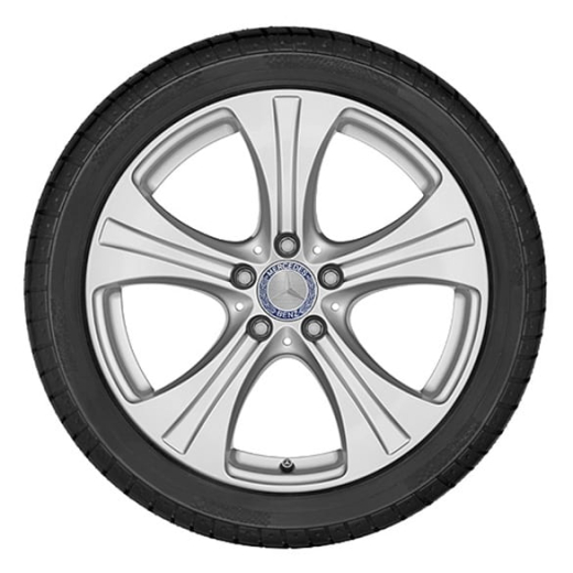 Juego de llantas de 18 pulgadas de 5 radios GLC X253 C253 original Mercedes-Benz | A25340108007X45-Satz