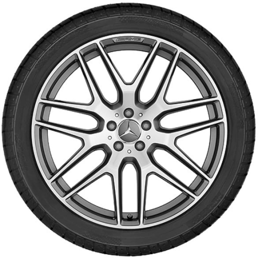 Juego de llantas AMG de 22 pulgadas multirradio gris titanio GLE Coupé C292 Original Mercedes-Benz | A29240124007X21/25007X21