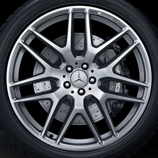 Juego de llantas AMG de 22 pulgadas multirradio gris titanio GLE Coupé C292 Original Mercedes-Benz | A29240124007X21/25007X21