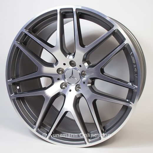 Juego de llantas AMG de 22 pulgadas multirradio gris titanio GLE Coupé C292 Original Mercedes-Benz | A29240124007X21/25007X21