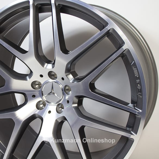 Juego de llantas AMG de 22 pulgadas multirradio gris titanio GLE Coupé C292 Original Mercedes-Benz | A29240124007X21/25007X21